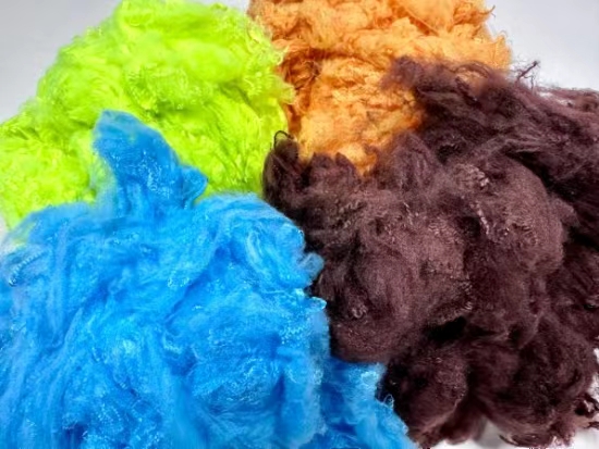 Environment-friendly Recycled  colored 100% Polyester Staple Fiber (PSF)